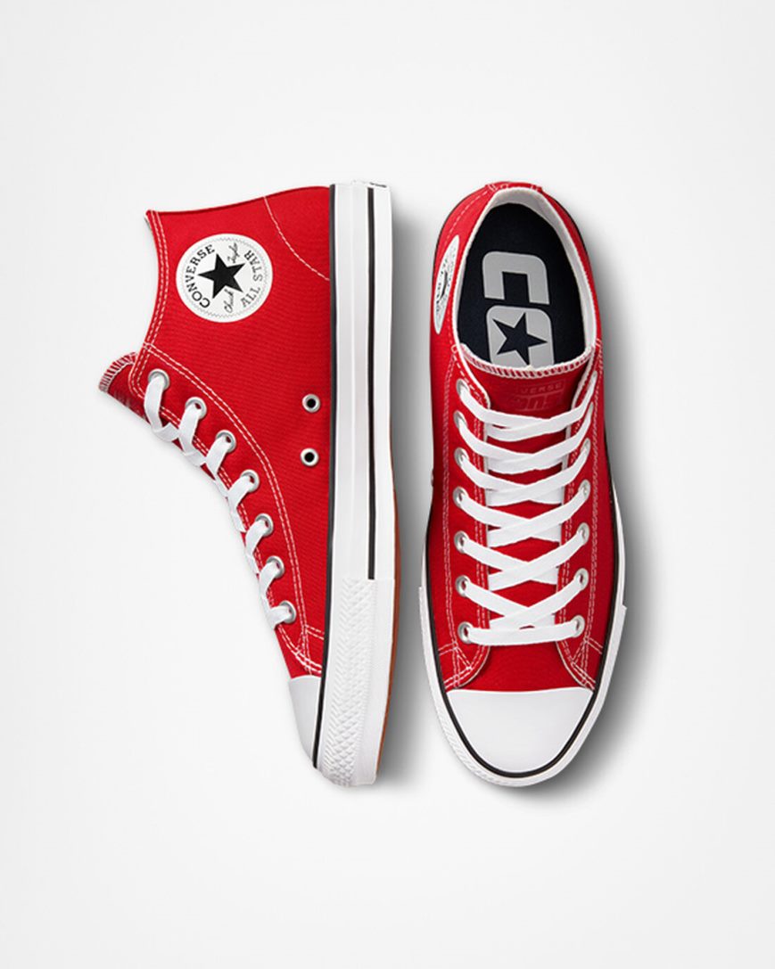 Zapatillas Skate Converse CONS Chuck Taylor All Star Pro Mujer Rojas Blancas Negras | PE 047W82